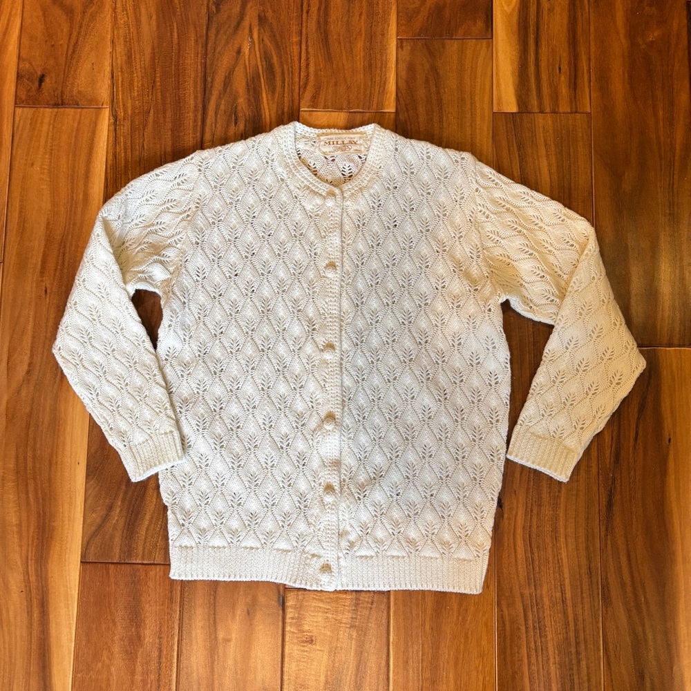 Vintage Millay Cardigan Sweater, sz Small